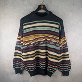 Vintage Jumper Mens XL Knitted Vintage Italian Coogi Style